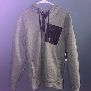 Dark Green Quilted Hoodie with Black Accents - Horizon by Bass Creek Outfitters